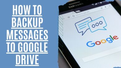 how to backup messages to google drive