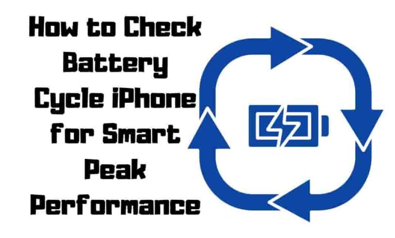 Check iPhone battery Cycle