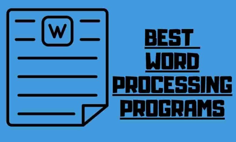 word processing programs